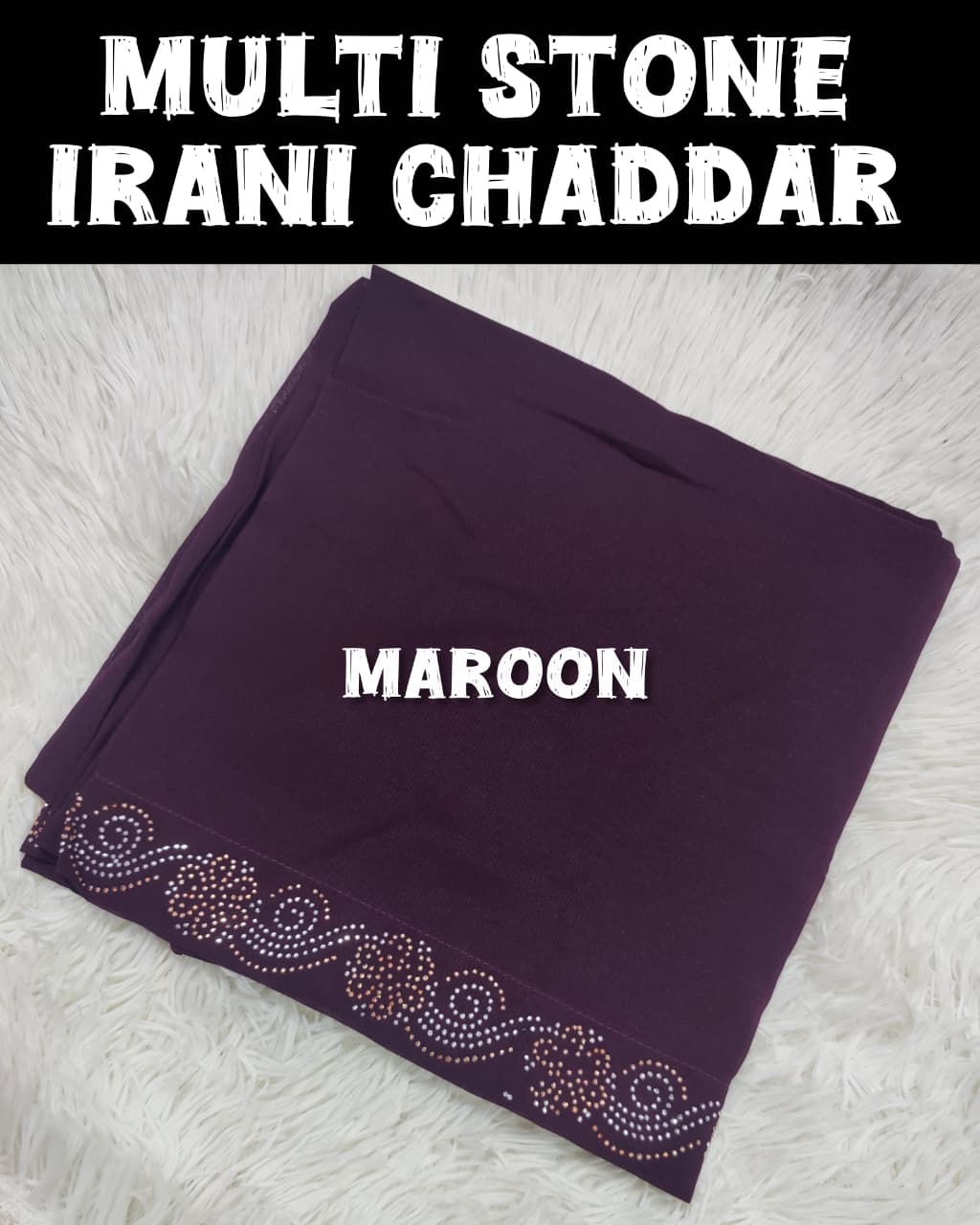 Irani Chaddar (Maroon)