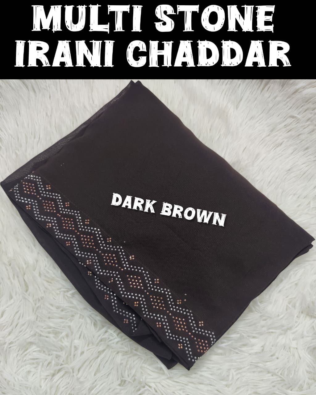 Irani Chaddar (dark Brown)