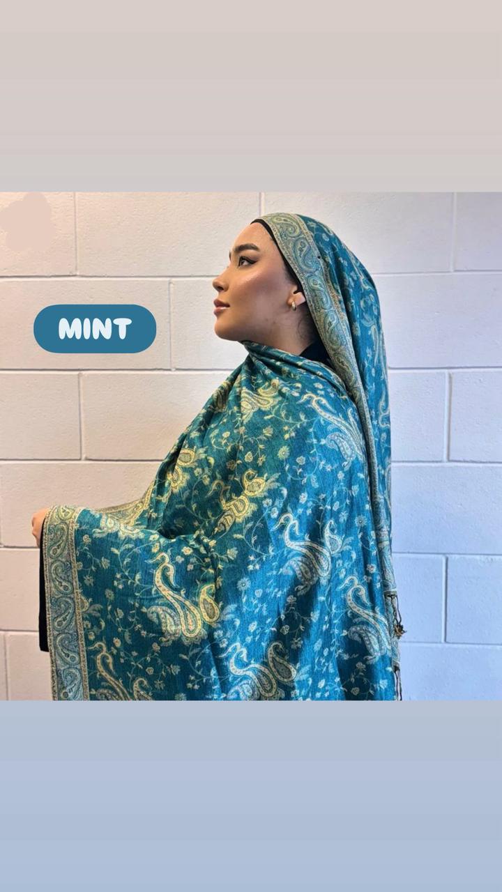 Pashmina Hijabs (Mint)