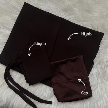 HIJAB NIQAB CAP SET