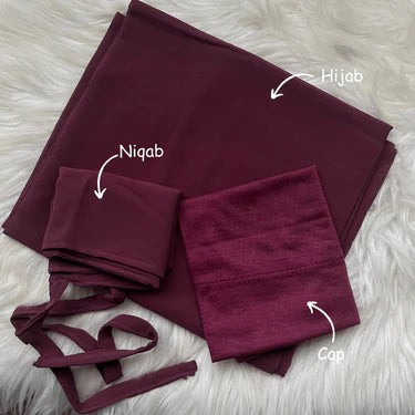 HIJAB NIQAB CAP SET