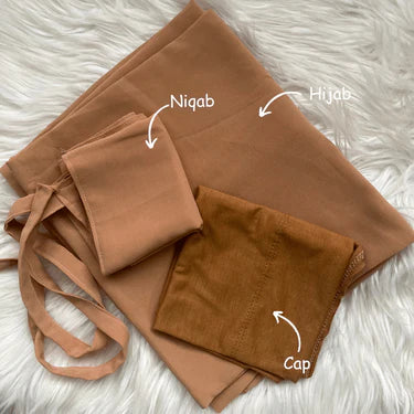 HIJAB NIQAB CAP SET