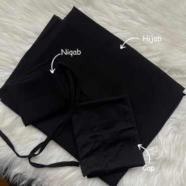 HIJAB NIQAB CAP SET