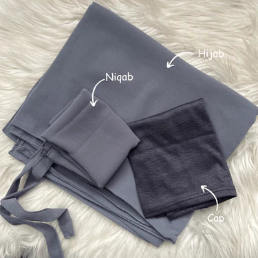 HIJAB NIQAB CAP SET