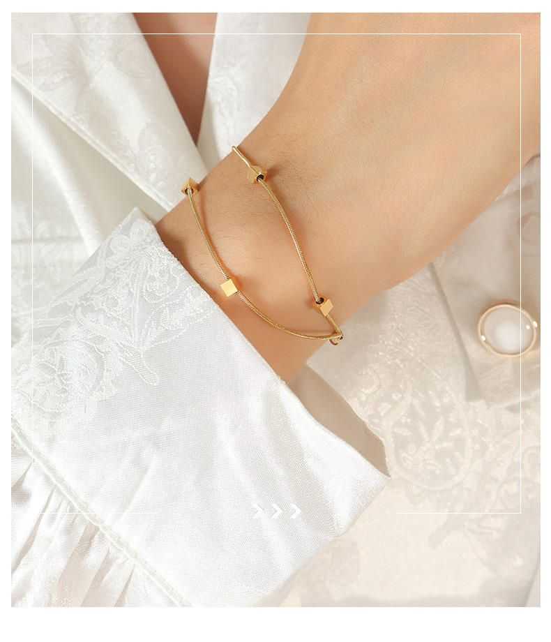 Double Layer Bracelet Stainless Steel